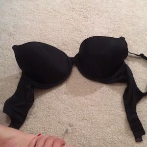 Black 34D VS bra plain Demi